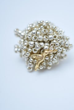 dot earring / vintage jewelry , vintage jewelry, beads jewelry