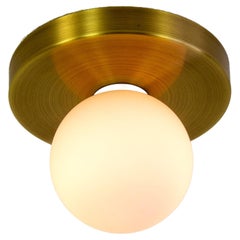 Globe Flush Mount by Research.Lighting, Brushed Brass, Made to Order