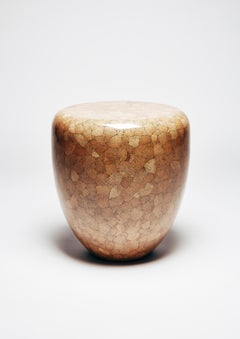 DOT L Hand-Crafted Eggshell Marquetry & Lacquer Side Table by Reda Amalou Design