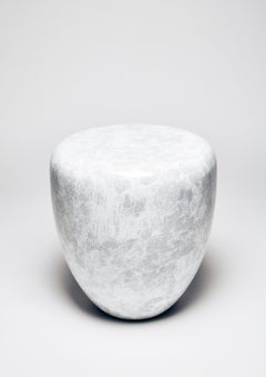 DOT M Hand-Crafted Eggshell Marquetry & Lacquer Side Table by Reda Amalou Design