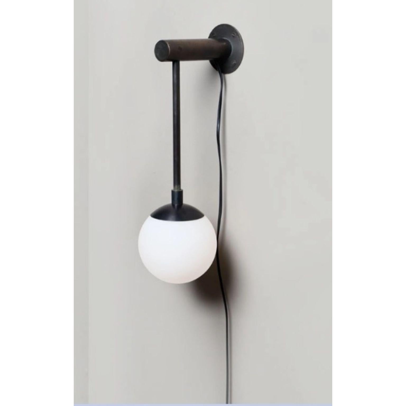 Post-Modern Dot Medium Glass Globe Wall Sconce by Lamp Shaper For Sale