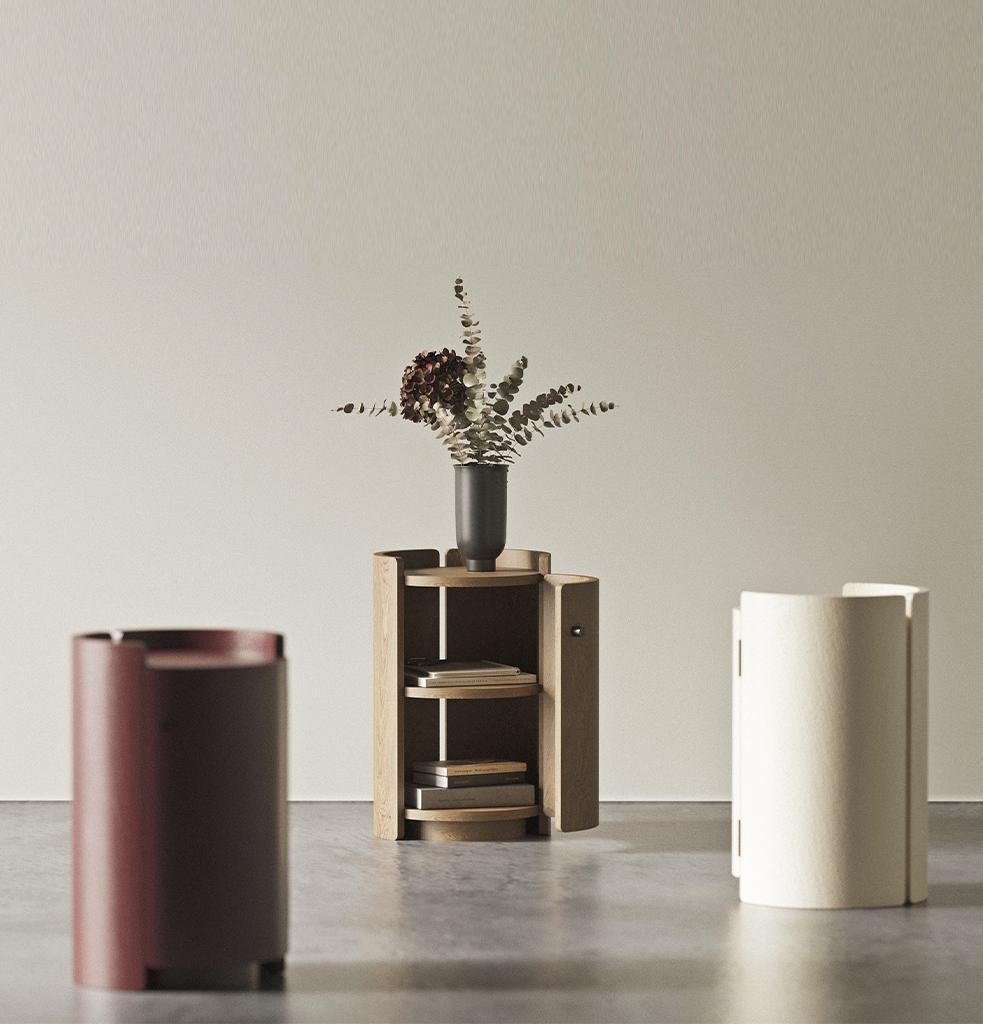 Mid-Century Modern Mini meuble de rangement beige  par Hermhaus en vente