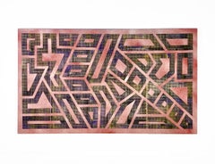 "SPRAY_01" Abstract Painting 40" x 65" by DOT