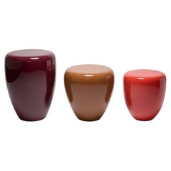 DOT S Contemporary Hand Lacquered Side Table or Stool by Reda Amalou Design