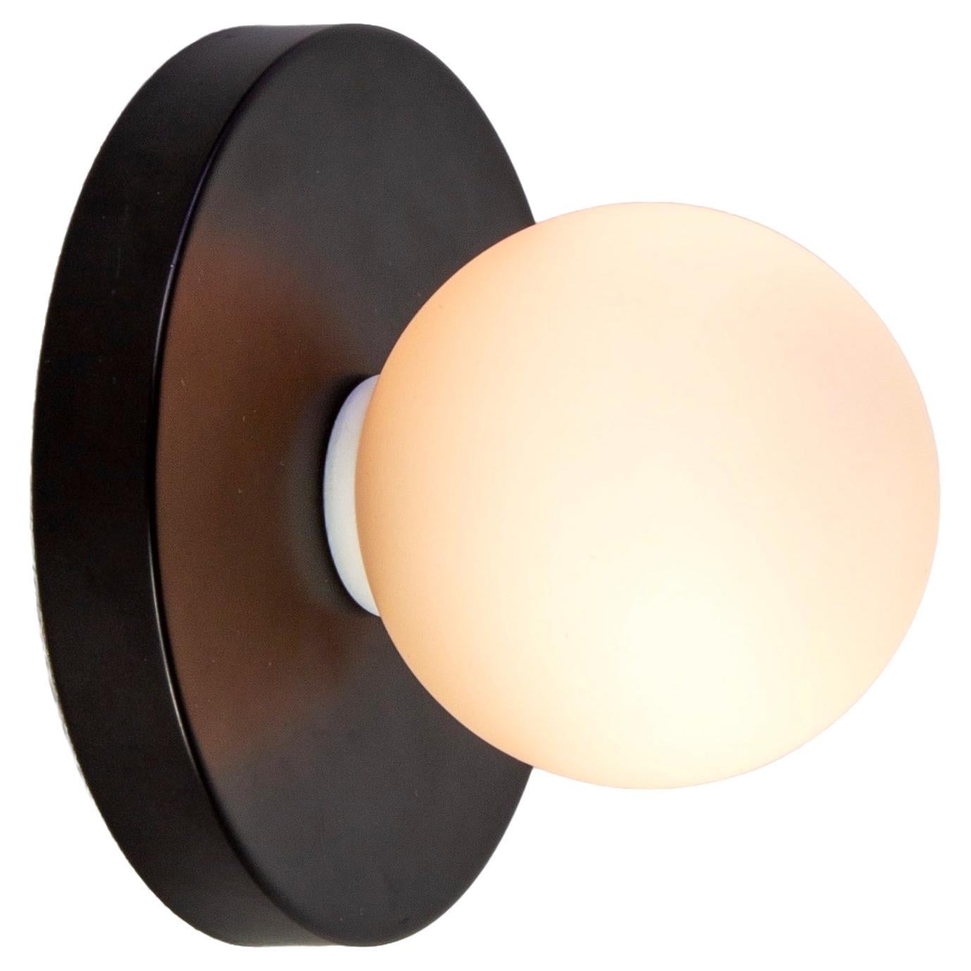 Globe Sconce by Research.Lighting, Black, Made to Order For Sale