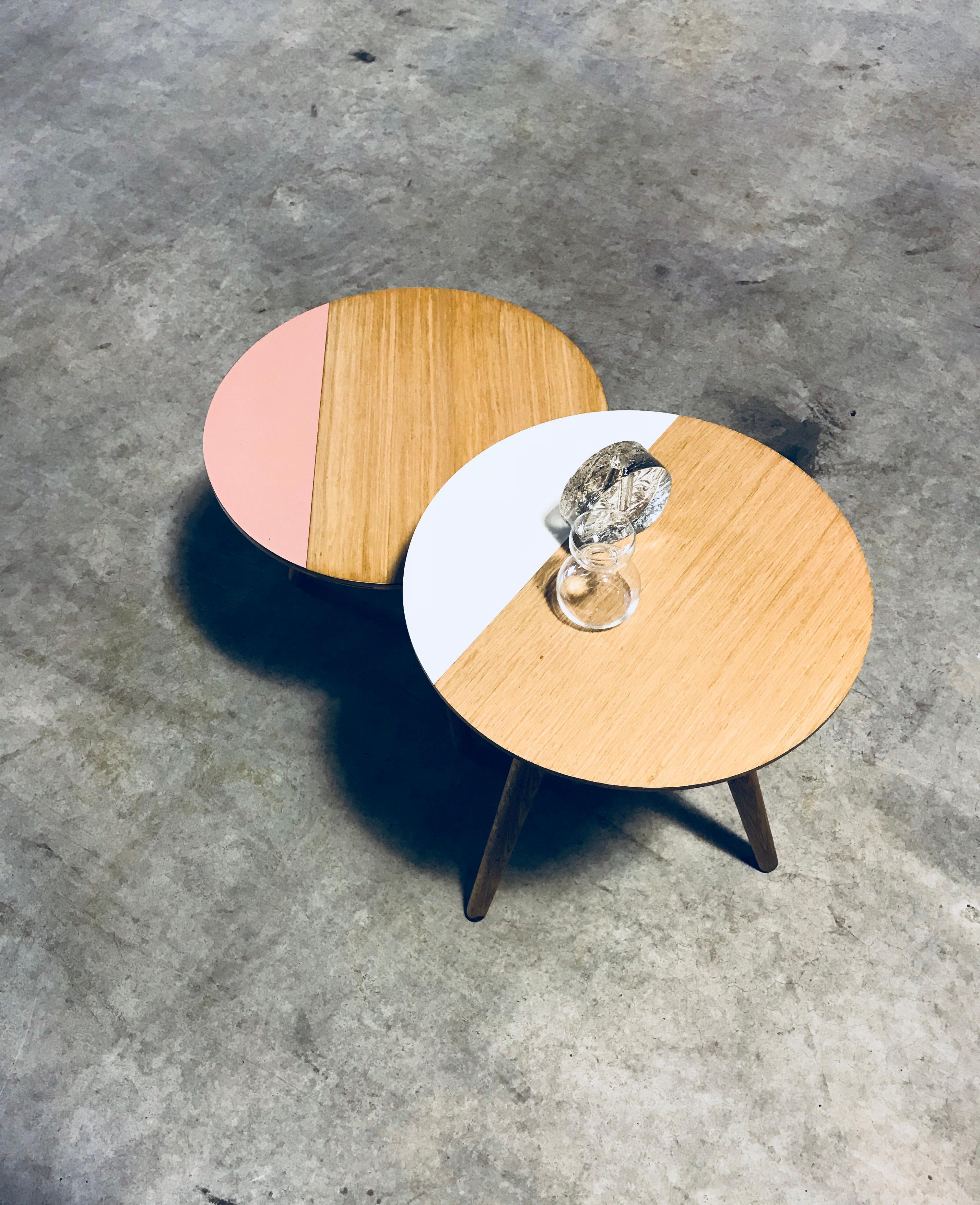 Contemporary Dot Side Table Duo For Sale