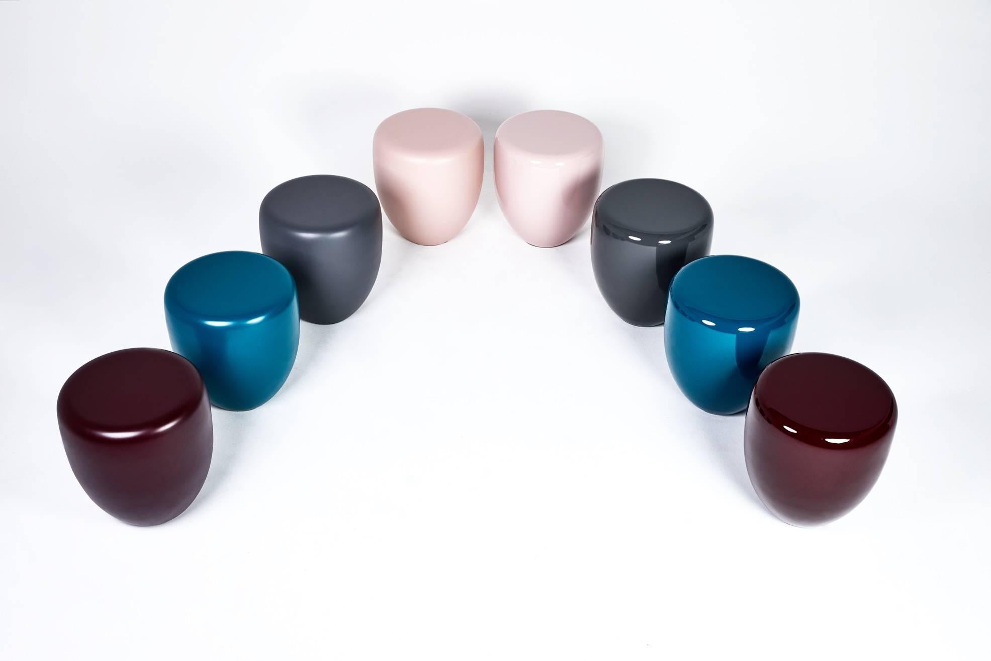 Side Table, Deep Garnet DOT S by Reda Amalou, 2018 - Glossy or matt lacquer For Sale 2