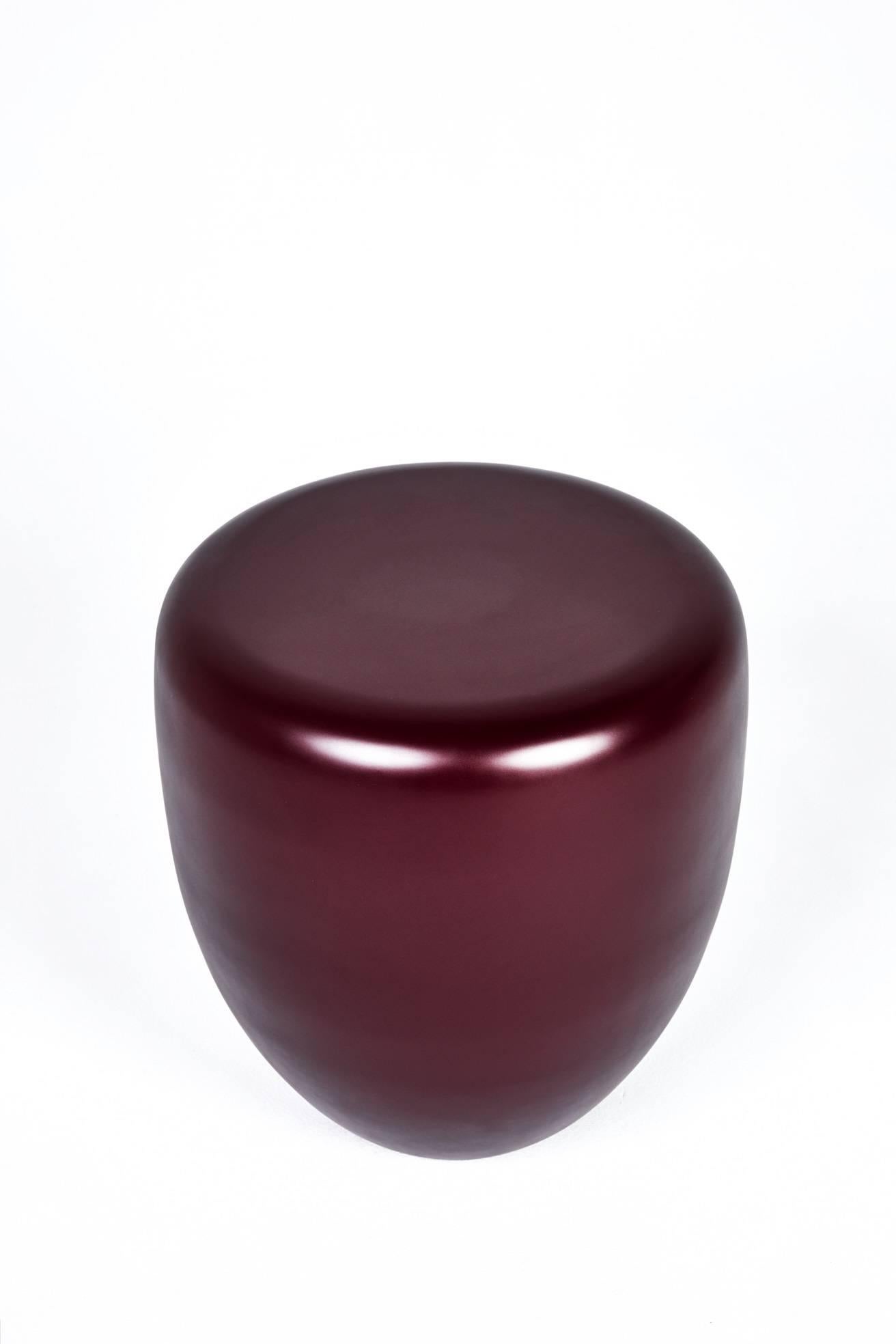 Side Table, Deep Garnet DOT S by Reda Amalou, 2018 - Glossy or matt lacquer In New Condition For Sale In Paris, FR
