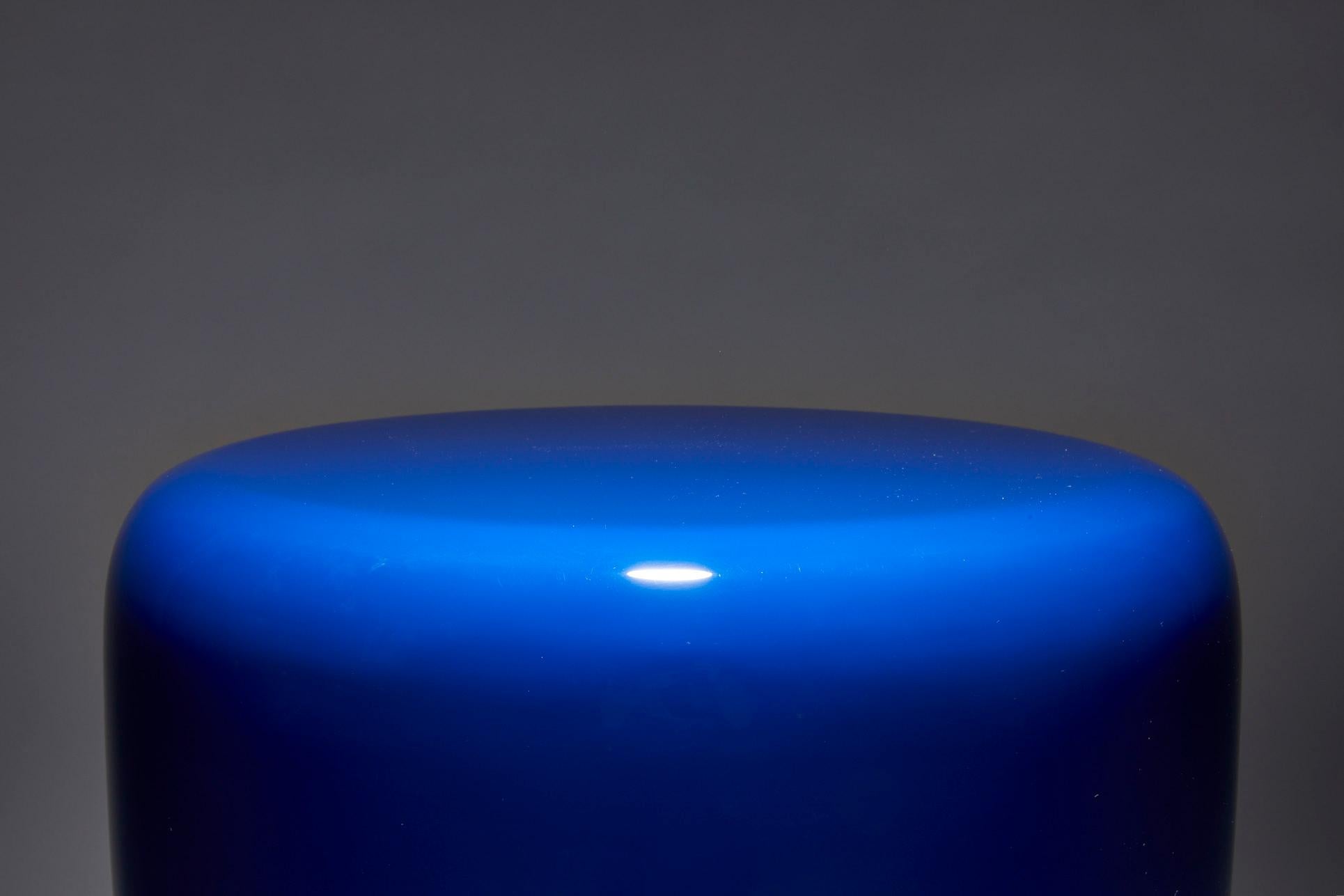 Side Table, Persian Blue DOT by Reda Amalou Design, 2017 -Glossy or mate lacquer In New Condition For Sale In Paris, FR