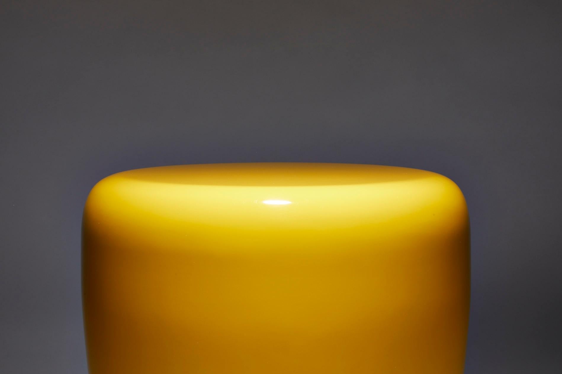 Lacquered Side Table, Saffron DOT by Reda Amalou Design, 2017 - Glossy or mate lacquer For Sale