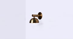 Dot Small Brass Dome Wall Sconce by Lamp Shaper