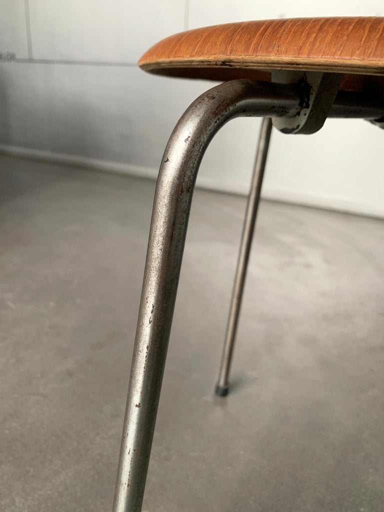 Dot stool model 3170 by Arne Jacobsen in teak, Fritz Hansen, 1965