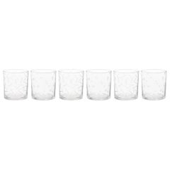 Verres à pois et à tirets:: lot de 6:: par Judy Smilow