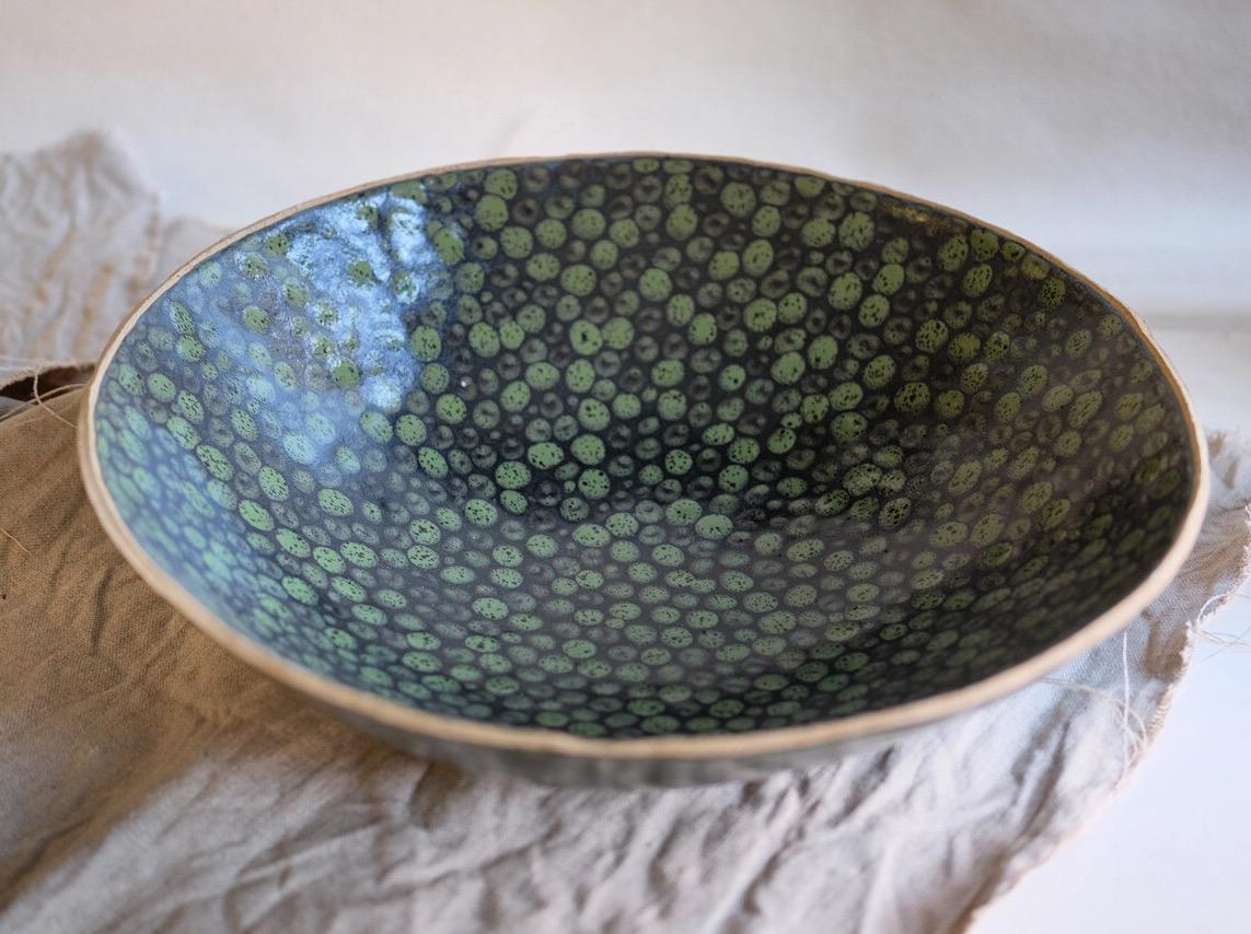 Dots Ceramic Bowl by Lana Kova, Various Glazes Available 4