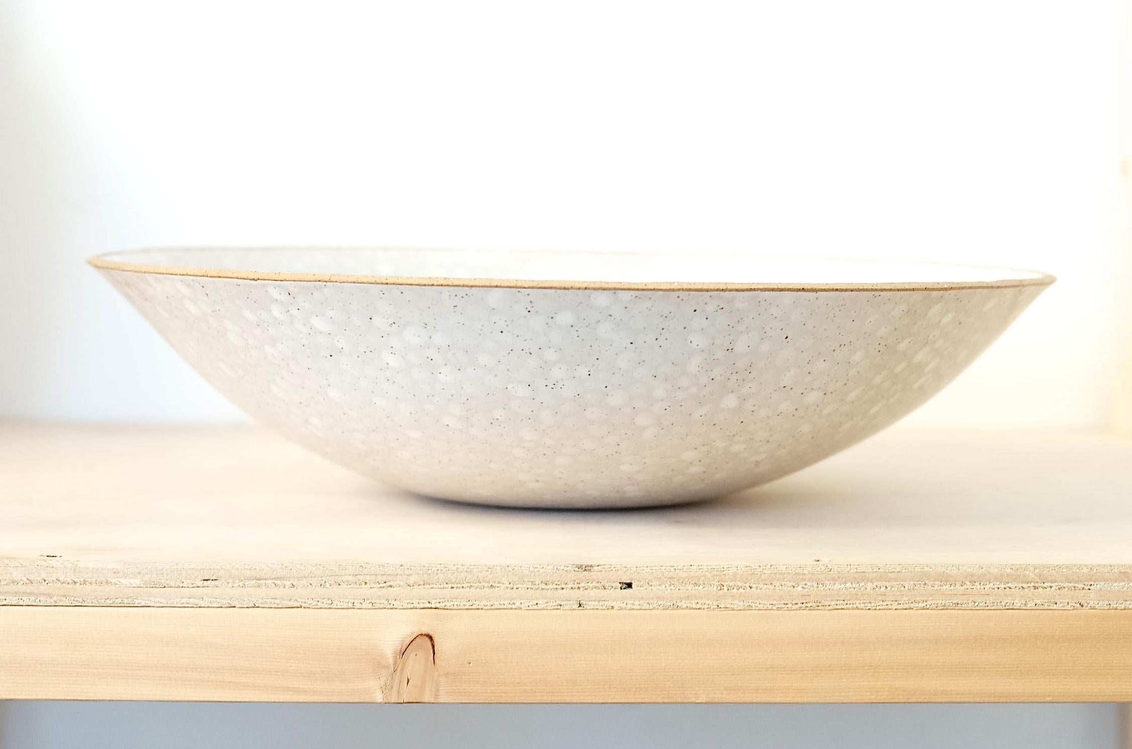 Dots Ceramic Bowl by Lana Kova, Various Glazes Available In New Condition In New York City, NY