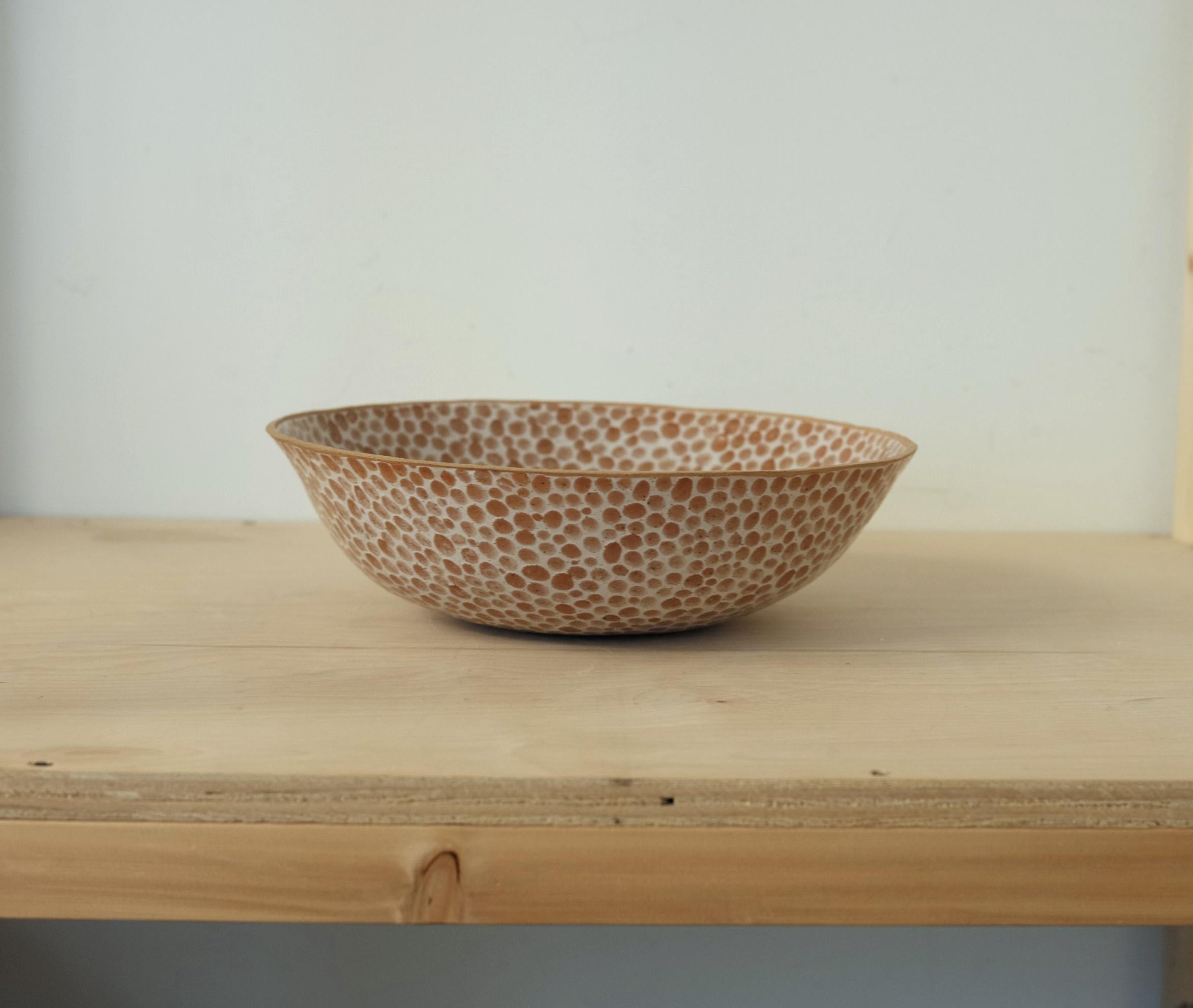 Modern Dots Ceramic Bowl by Lana Kova, Various Glazes Available