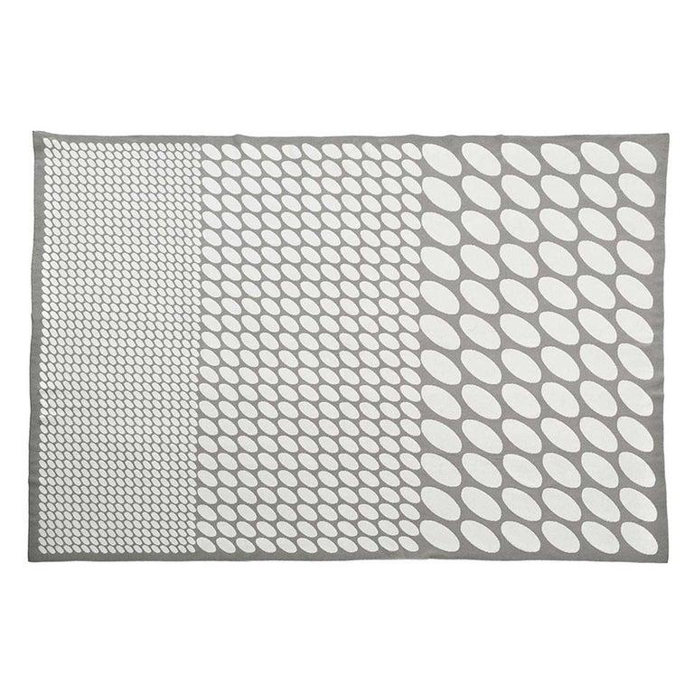 Dots Double Grey Blanket For Sale at 1stDibs