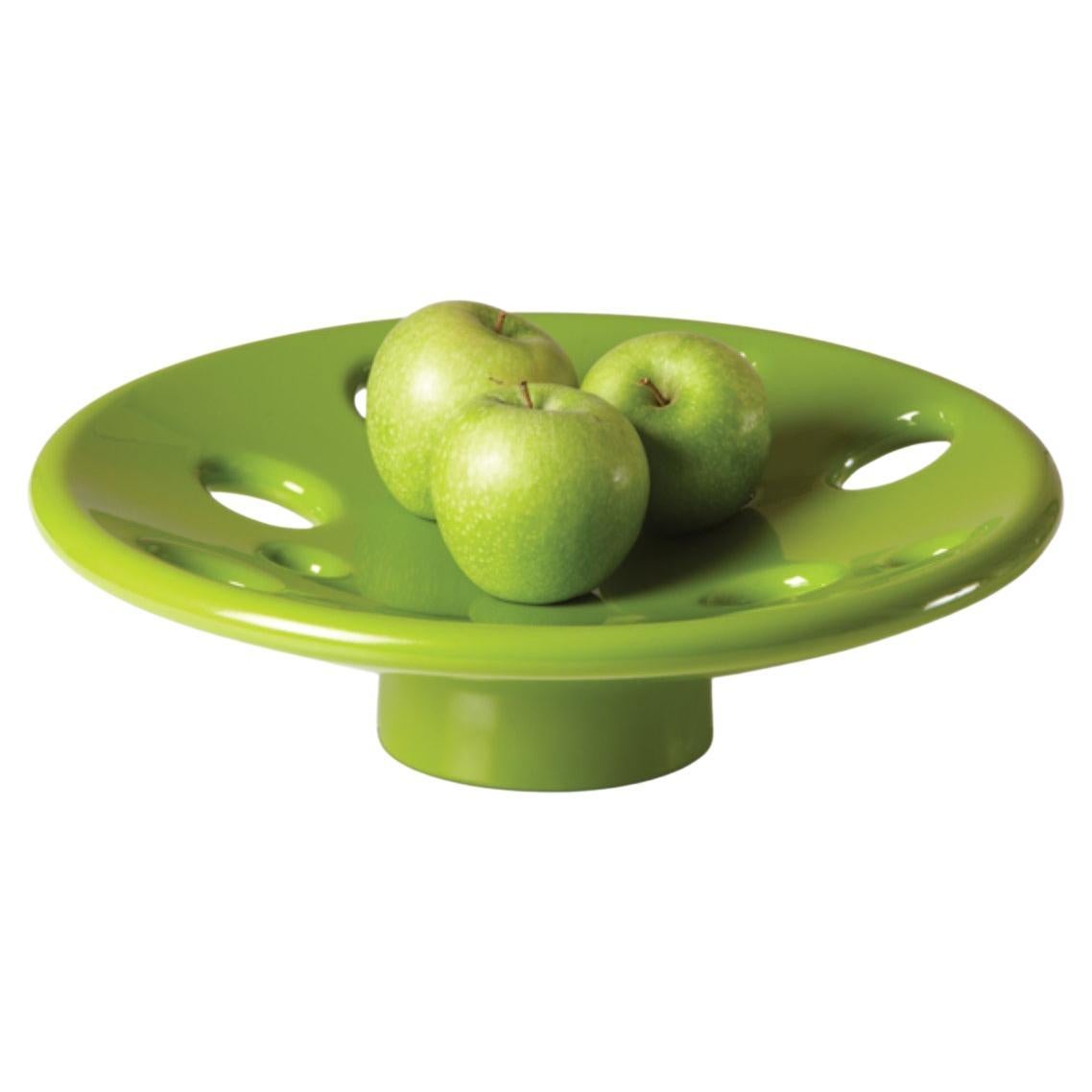Dots Lime Green Fruit Bowl by Aksu, Suardi