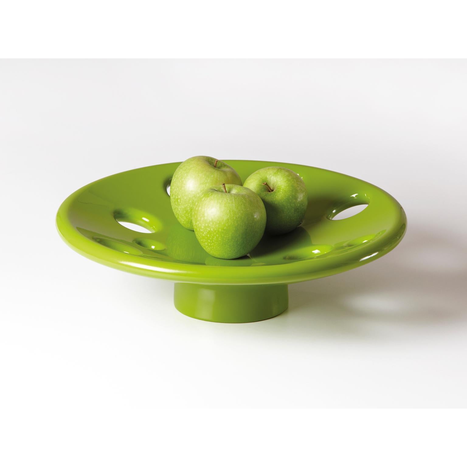 Italian Dots Milky White Fruit Bowl by Aksu, Suardi For Sale