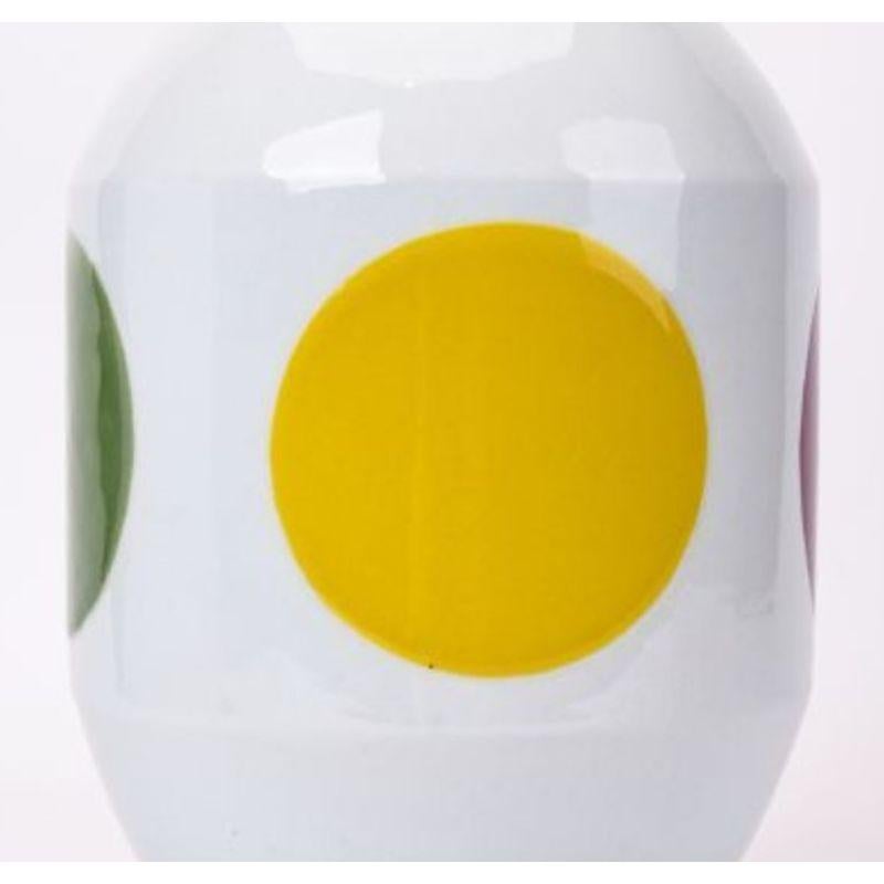 Glazed Dots Porcelain Vase by WL Ceramics For Sale