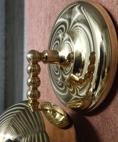 Aplique de pared DOTTI en cristal opalino y latón, níquel o cromo - de Candas Design