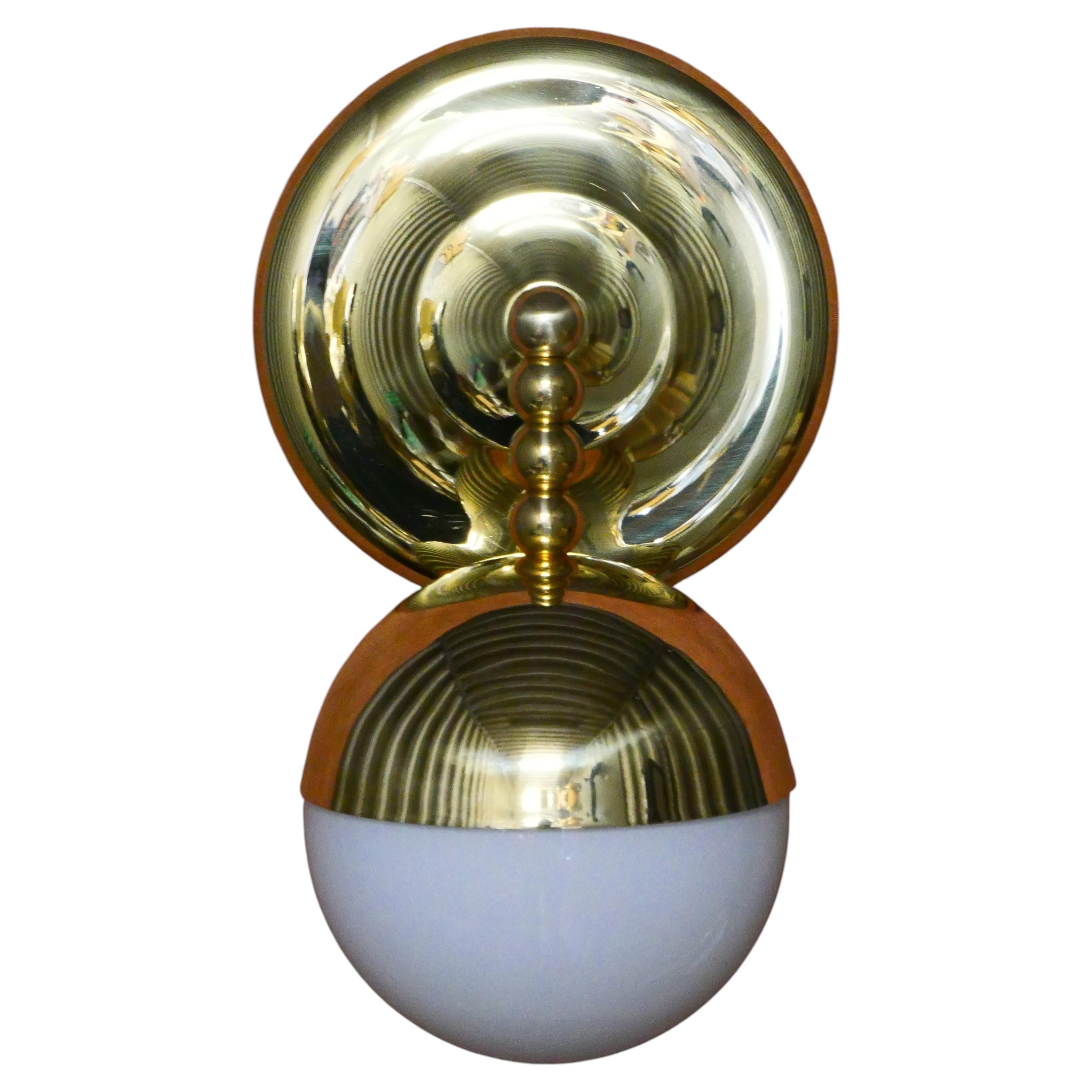 DOTTI wall sconce in opalineglass and brass, nickel or chrome - by Candas Design