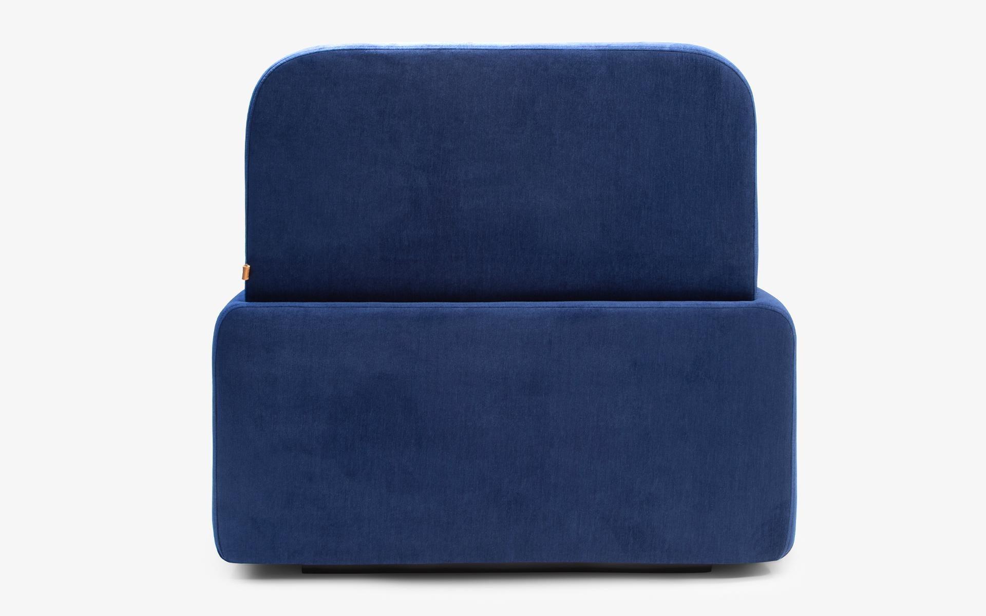 Dottie Blaues Einzel Modul-Sitzmöbel (Moderne) im Angebot