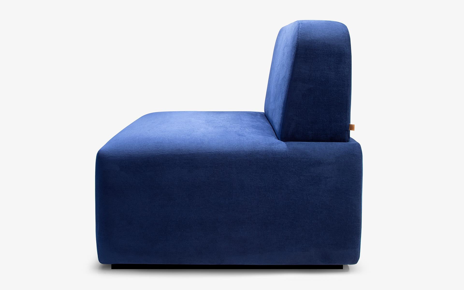Dottie Blaues Einzel Modul-Sitzmöbel (Türkisch) im Angebot