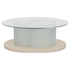 Dottie Elliptic Glass Light Coffee Table