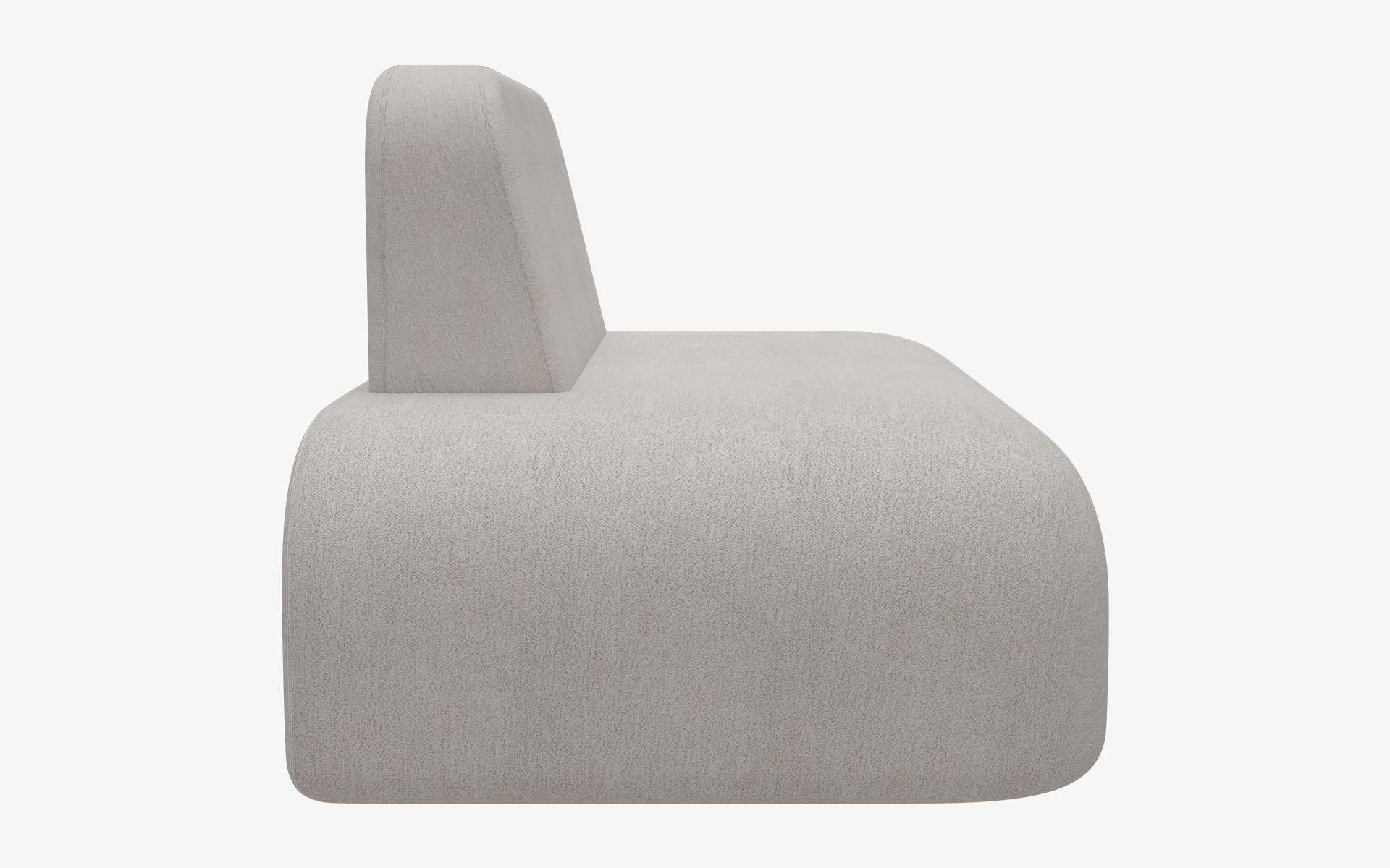 Moderne Dottie Left Module White Seating (Siège blanc)  en vente
