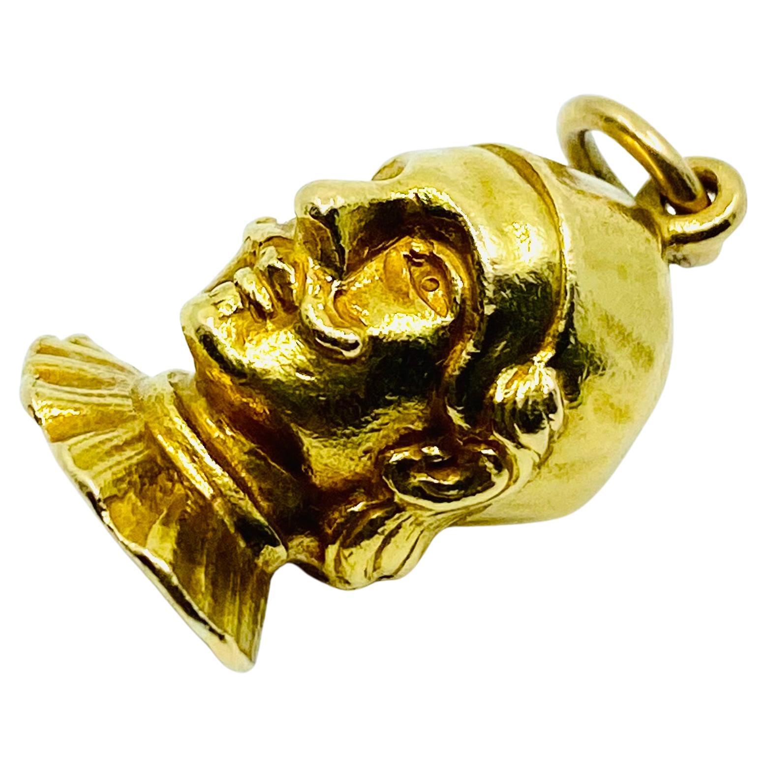  Dottore Commedia dell'Arte Pendentif à breloques en or 18k Unisexe 