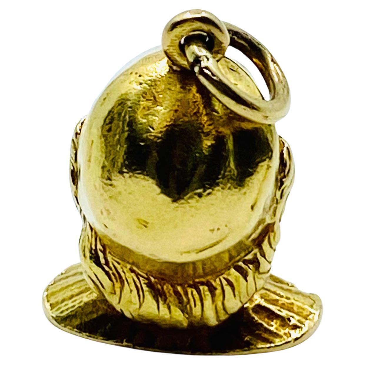 Dottore Commedia dell'Arte Pendentif à breloques en or 18k 2