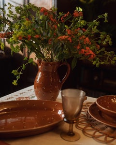 Dotty Jug in Terracotta, Ceramics
