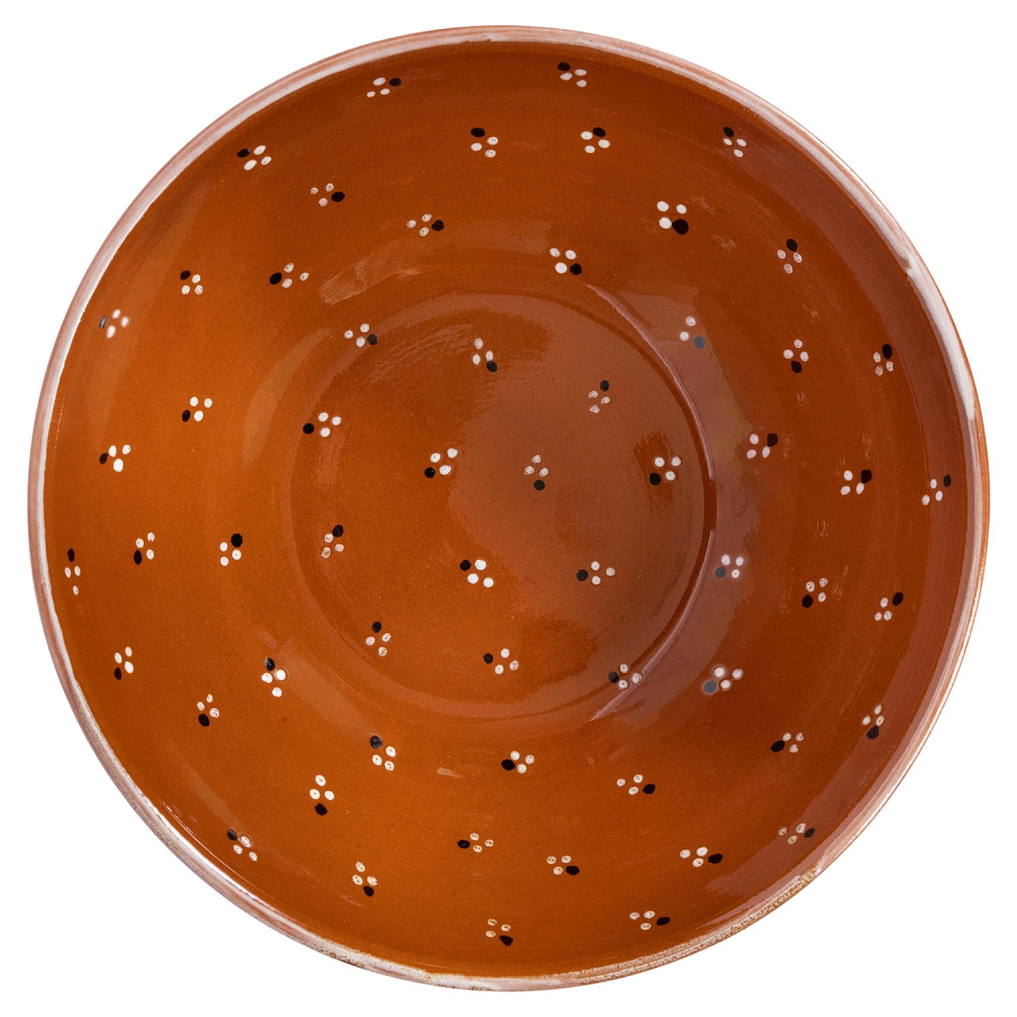 Ciotola grande Dotty in terracotta, Ceramica
