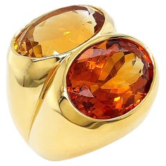 Dou Oval Citrine Ring