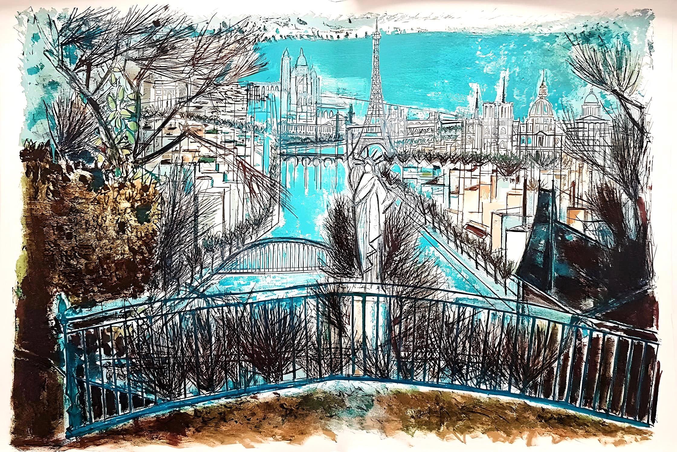 Mac-Avoy, Panorama de Paris, Au Temps de Paris Seine (after) For Sale 5
