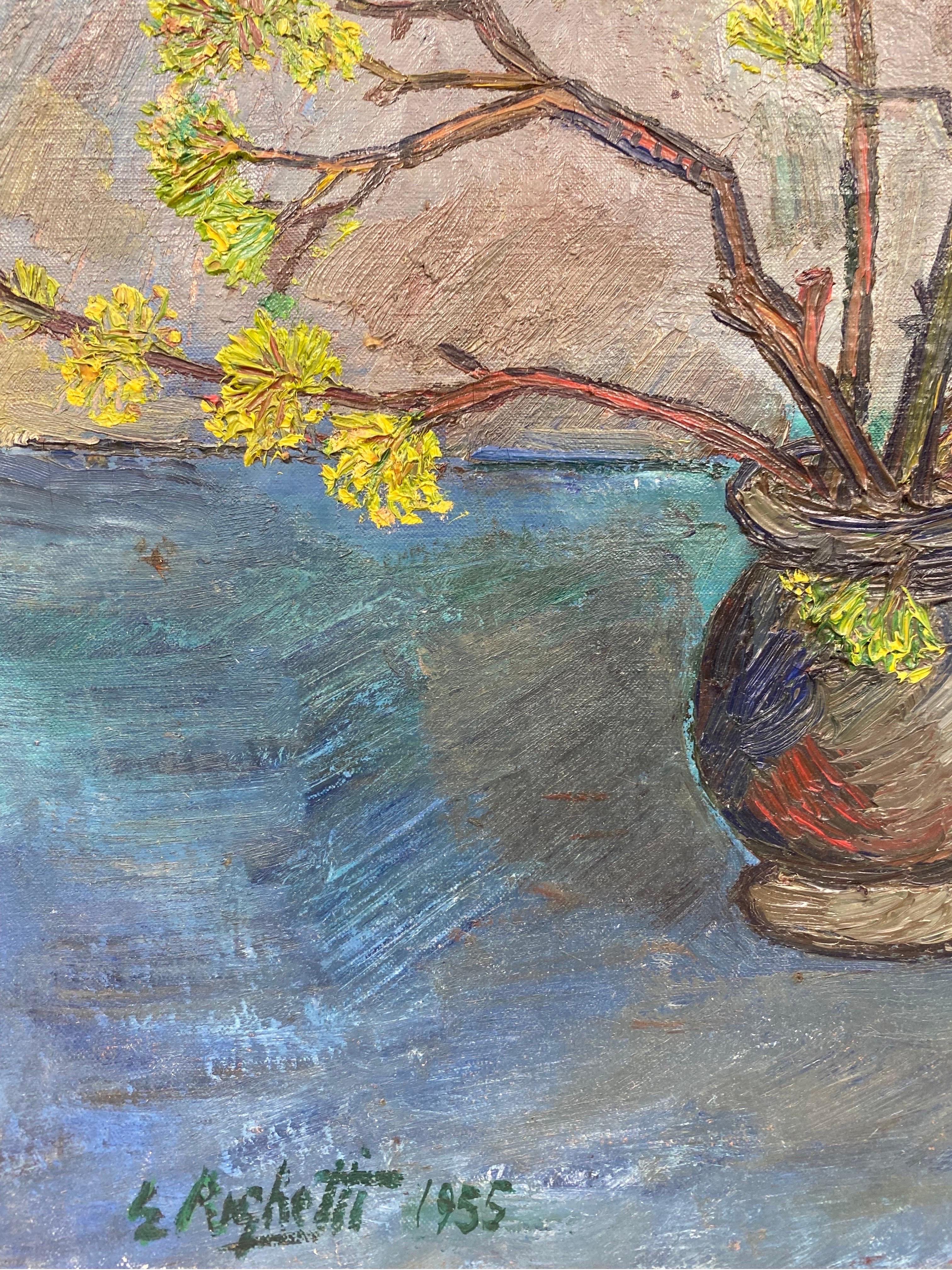 Fiore
di Édouard Righetti (1924-2001)
influenzato dalle opere di Vincent van Gogh

Firmato in basso davanti e dietro

dipinto a olio su tela, splendidamente realizzato con olio a impasto spesso e colori vivaci. 
ottime condizioni
In cornice di