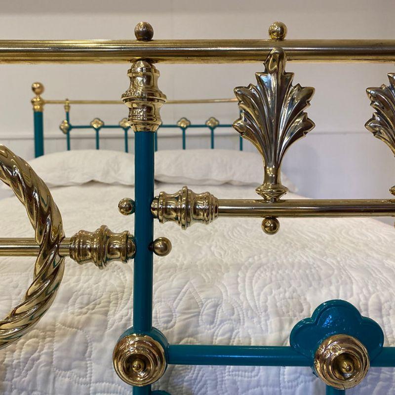 turquoise bed frame