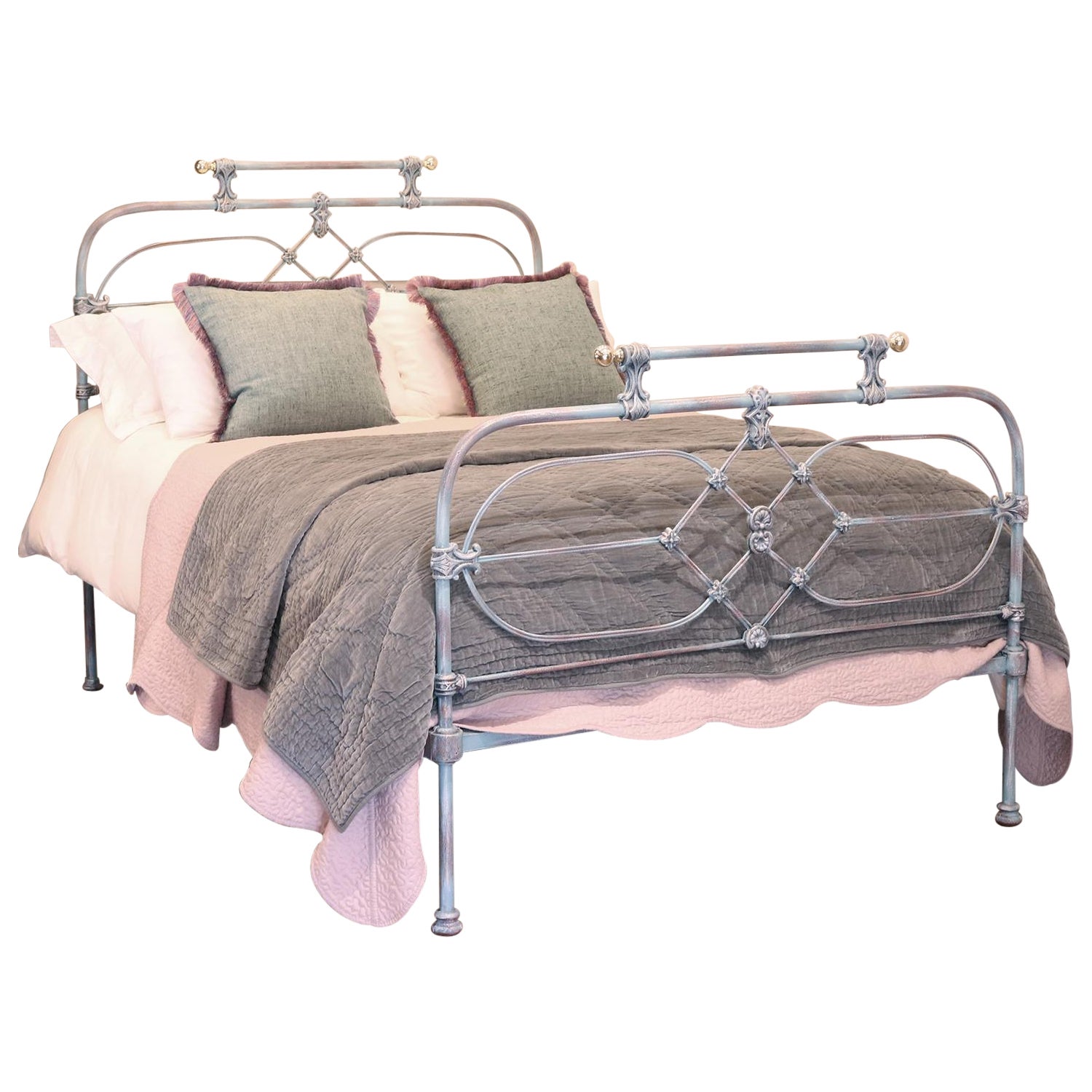 Double Antique Bed in Blue MD110