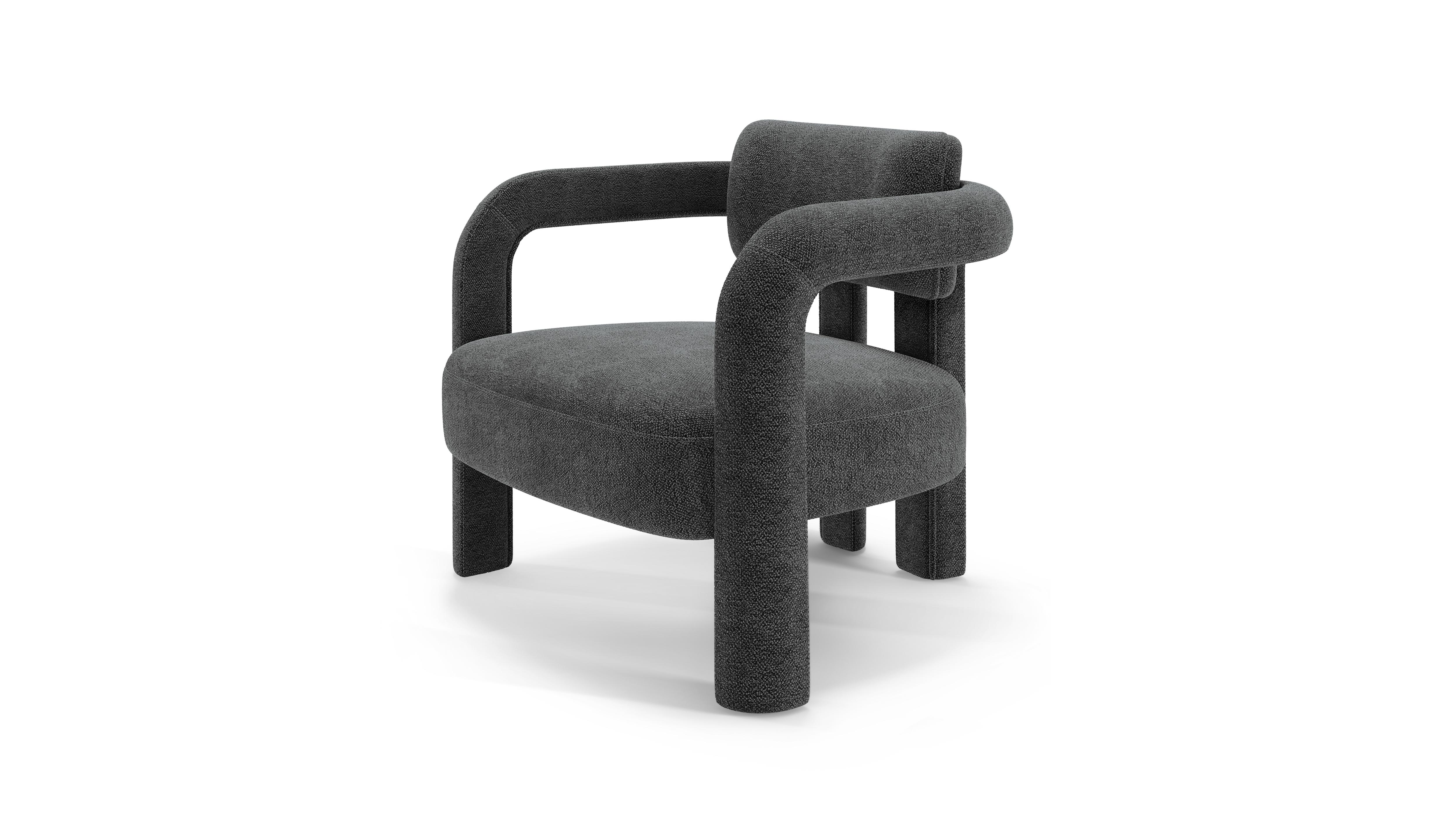 Moderne Fauteuil à arc double, Chenille, InsidherLand par Joana Santos Barbosa en vente