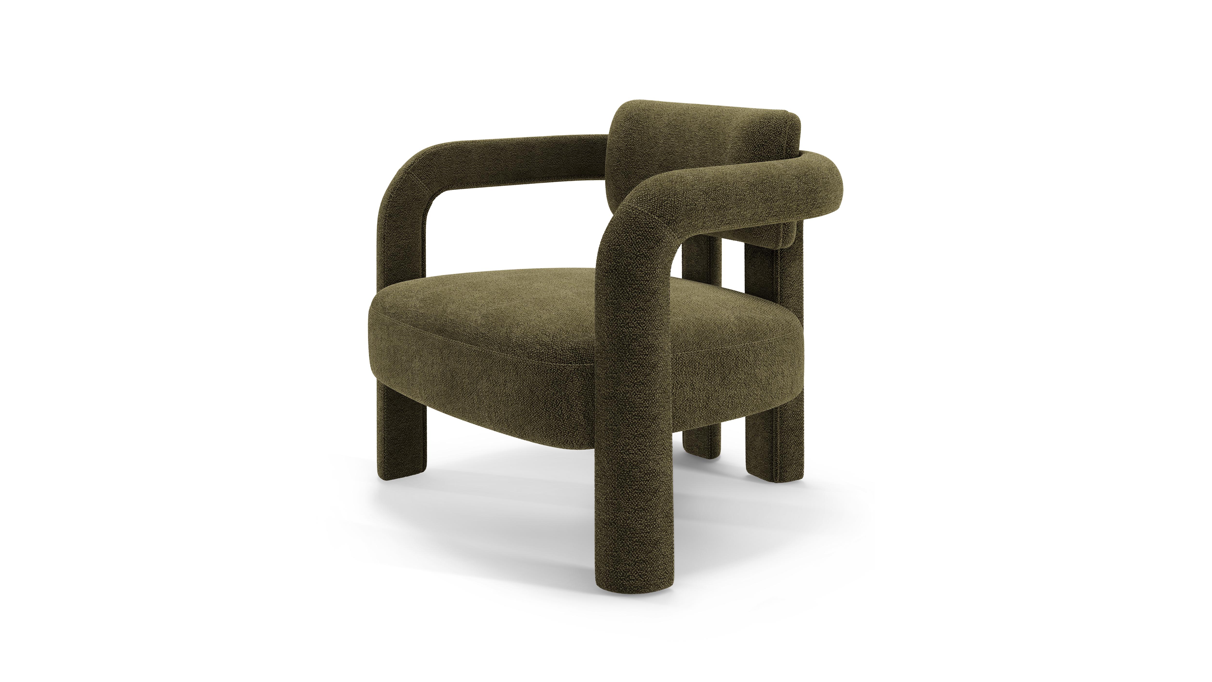 Portugais Fauteuil à arc double, Chenille, InsidherLand par Joana Santos Barbosa en vente
