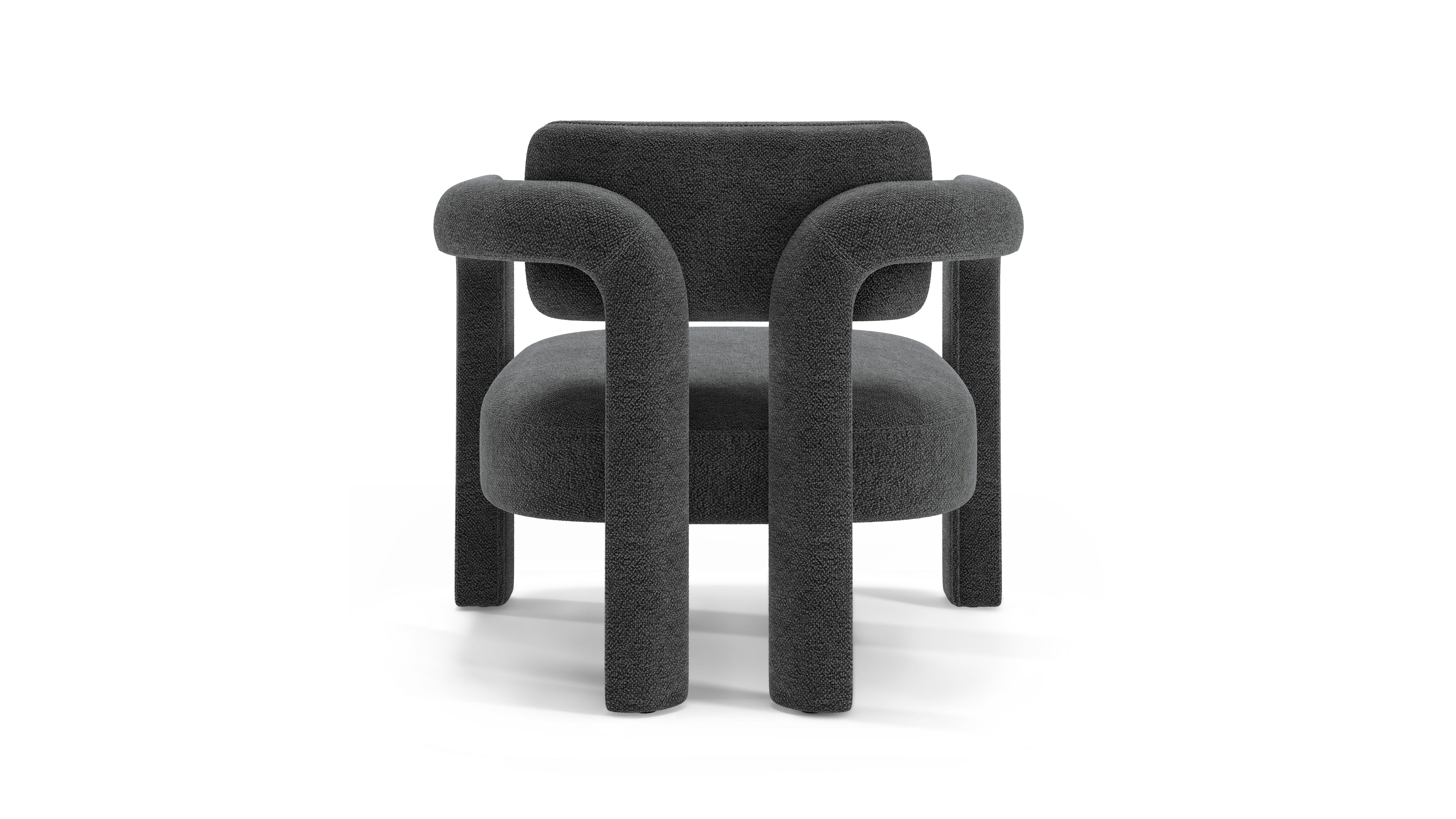 Fait main Fauteuil à arc double, Chenille, InsidherLand par Joana Santos Barbosa en vente