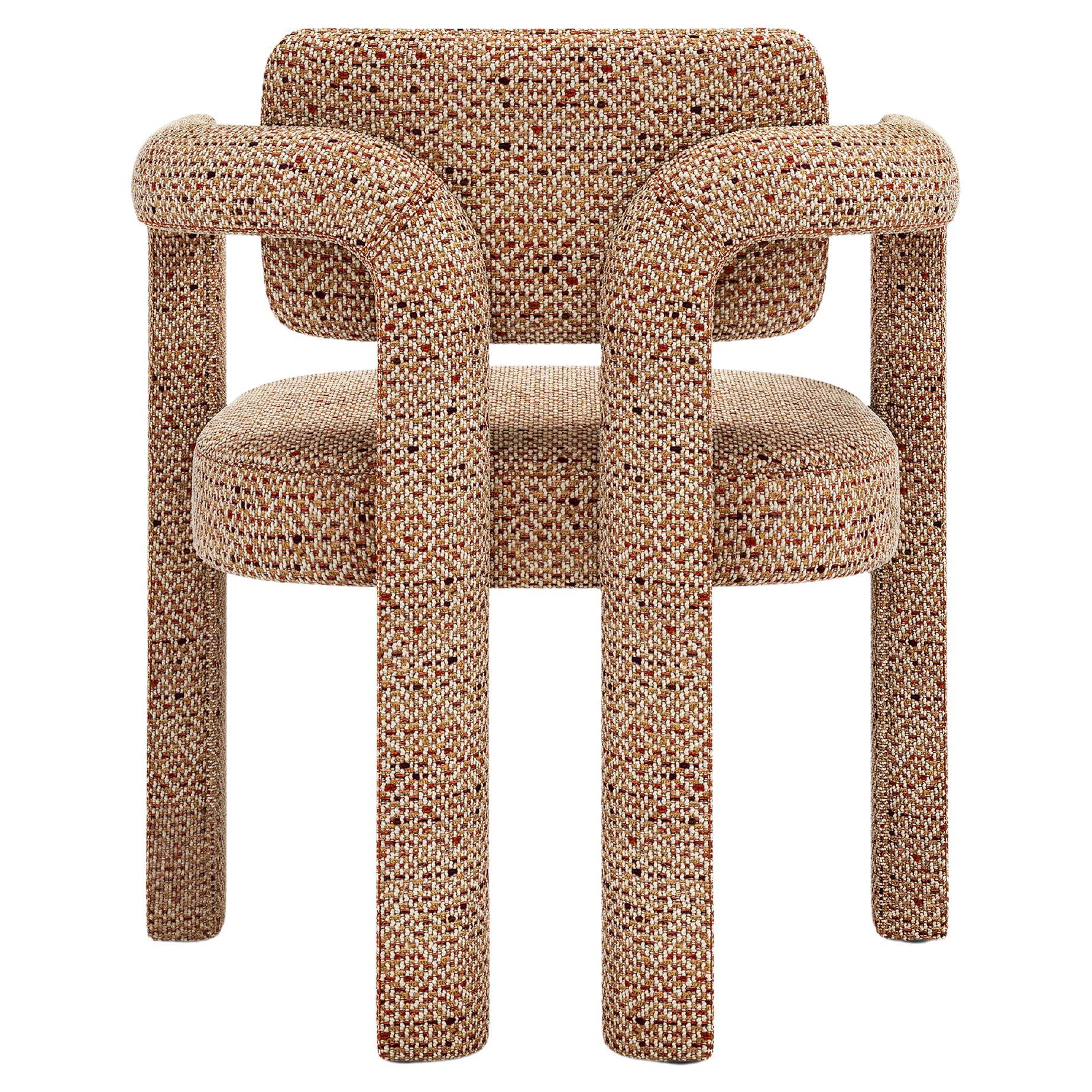 Double Arch Dining Chair, Textured, InsidherLand by Joana Santos Barbosa For Sale