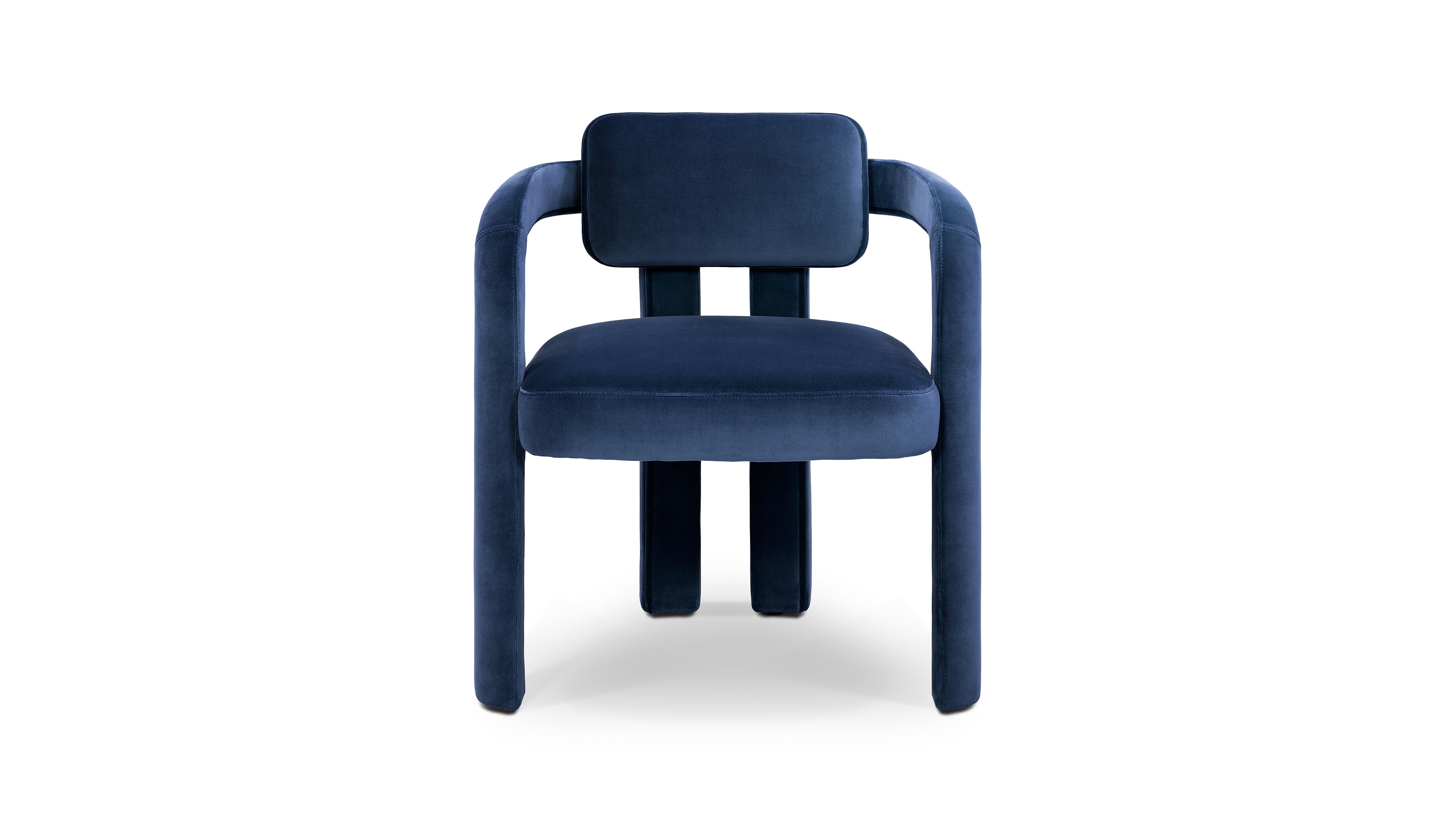 Silla de Comedor Doble Arco, Terciopelo, InsidherLand by Joana Santos Barbosa Moderno en venta