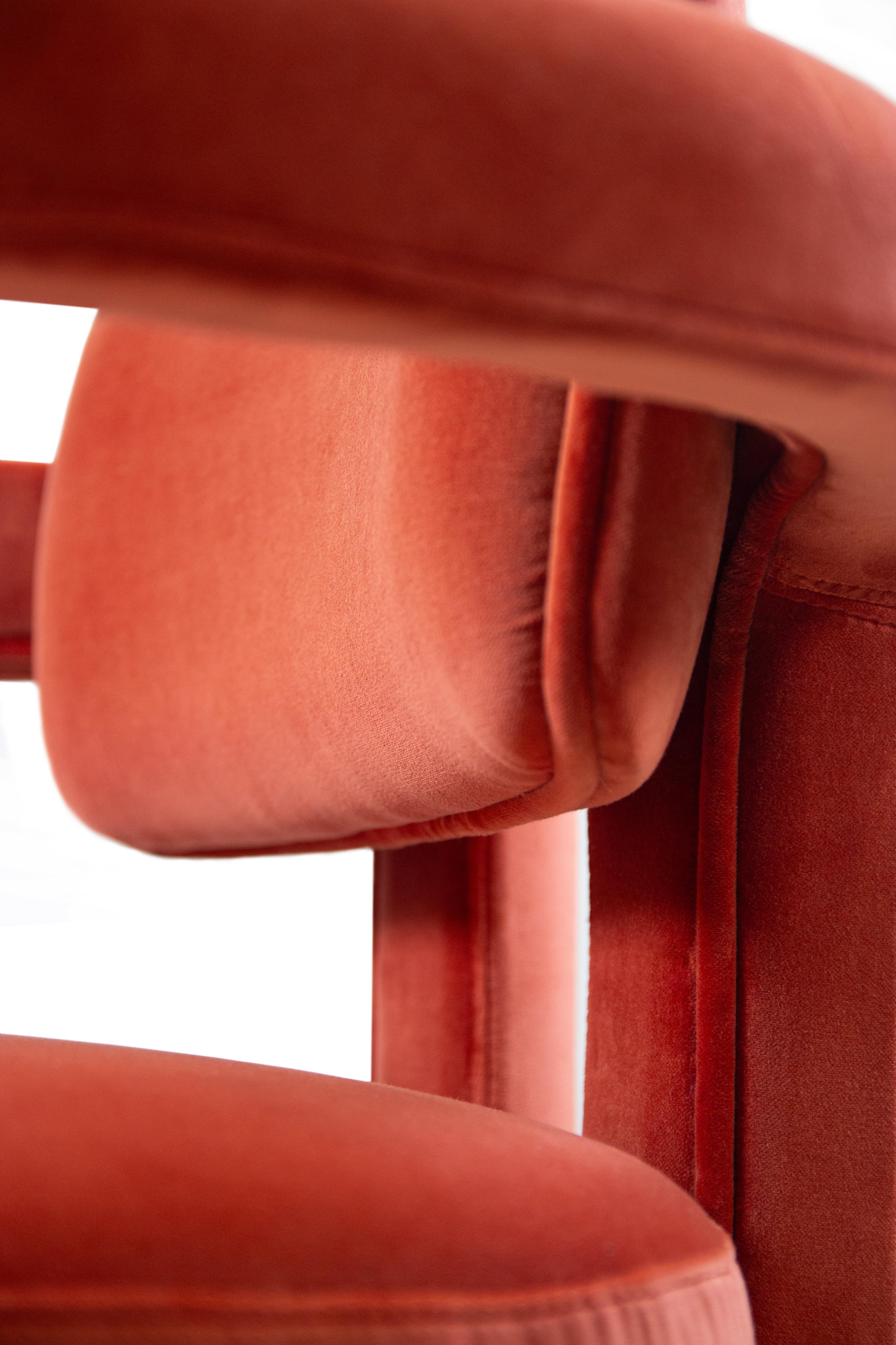 Double Arch Dining Chair, Velvet, InsidherLand by Joana Santos Barbosa For Sale 1