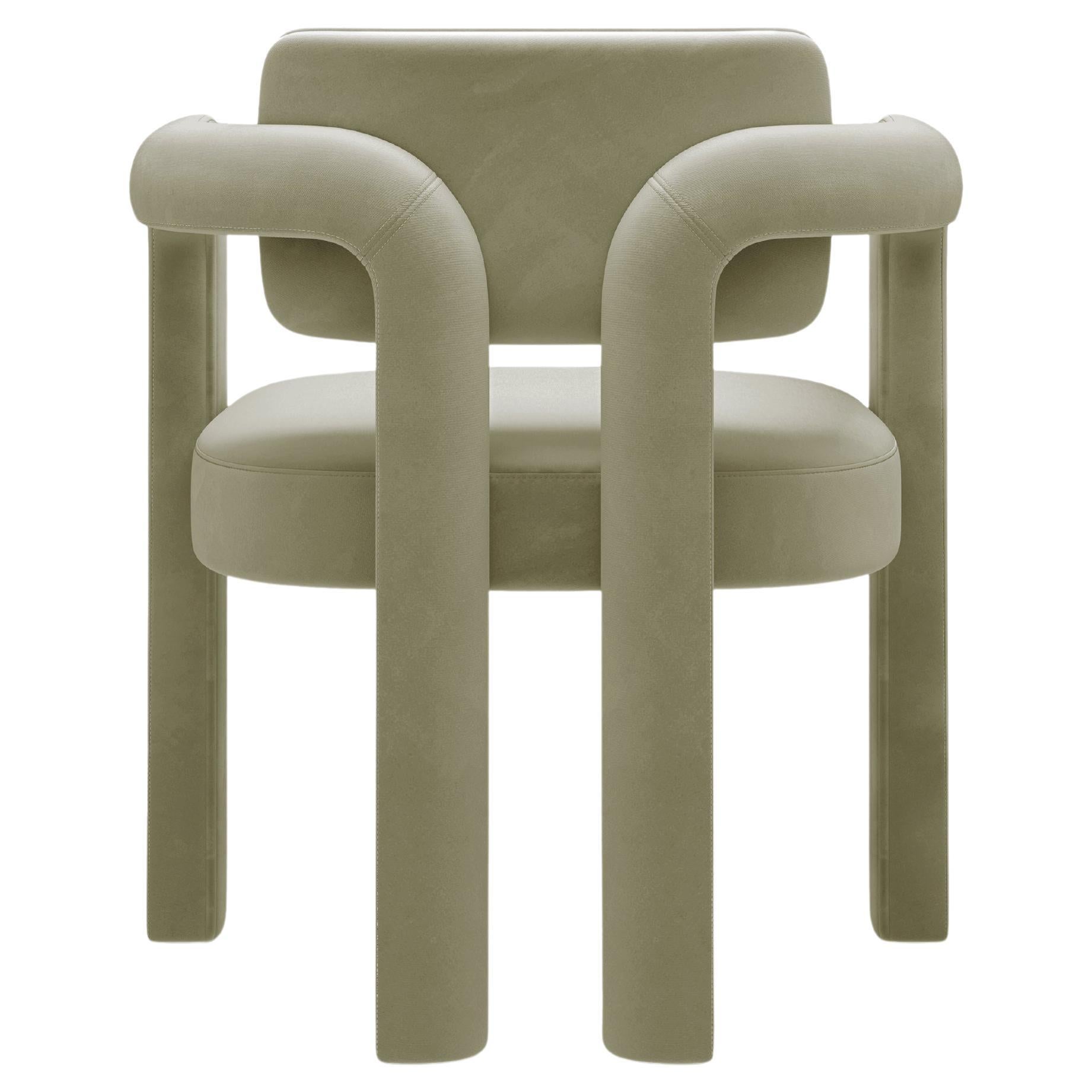 Double Arch Dining Chair, Velvet, InsidherLand by Joana Santos Barbosa For Sale