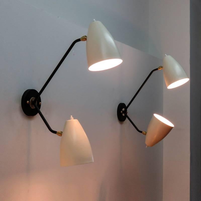 Contemporary LE-2 Double Arm Wall Lights by Gallery L7