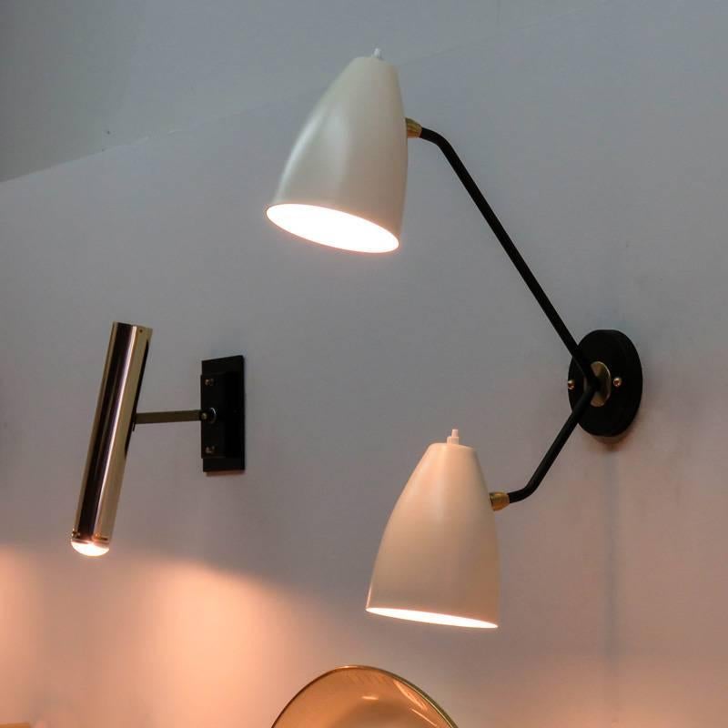 Enameled LE-2 Double Arm Wall Lights by Gallery L7