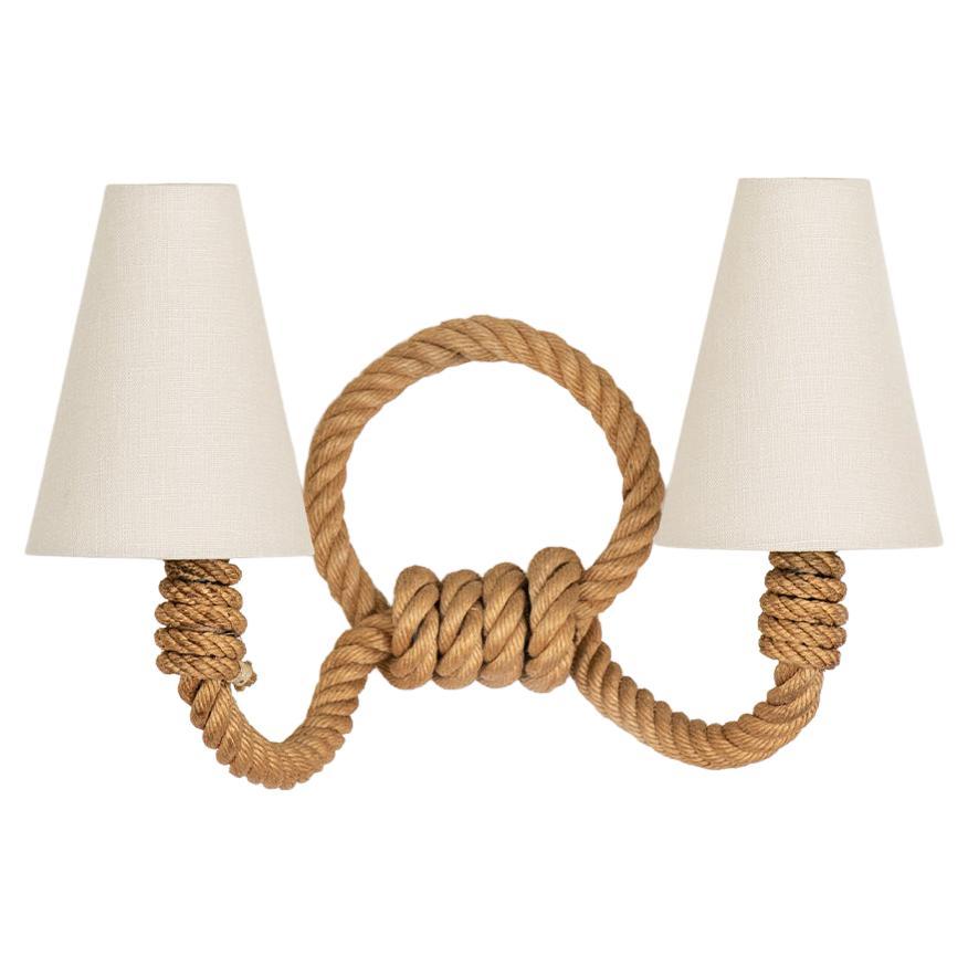 Double Arm Rope Sconce by Audoux Minet