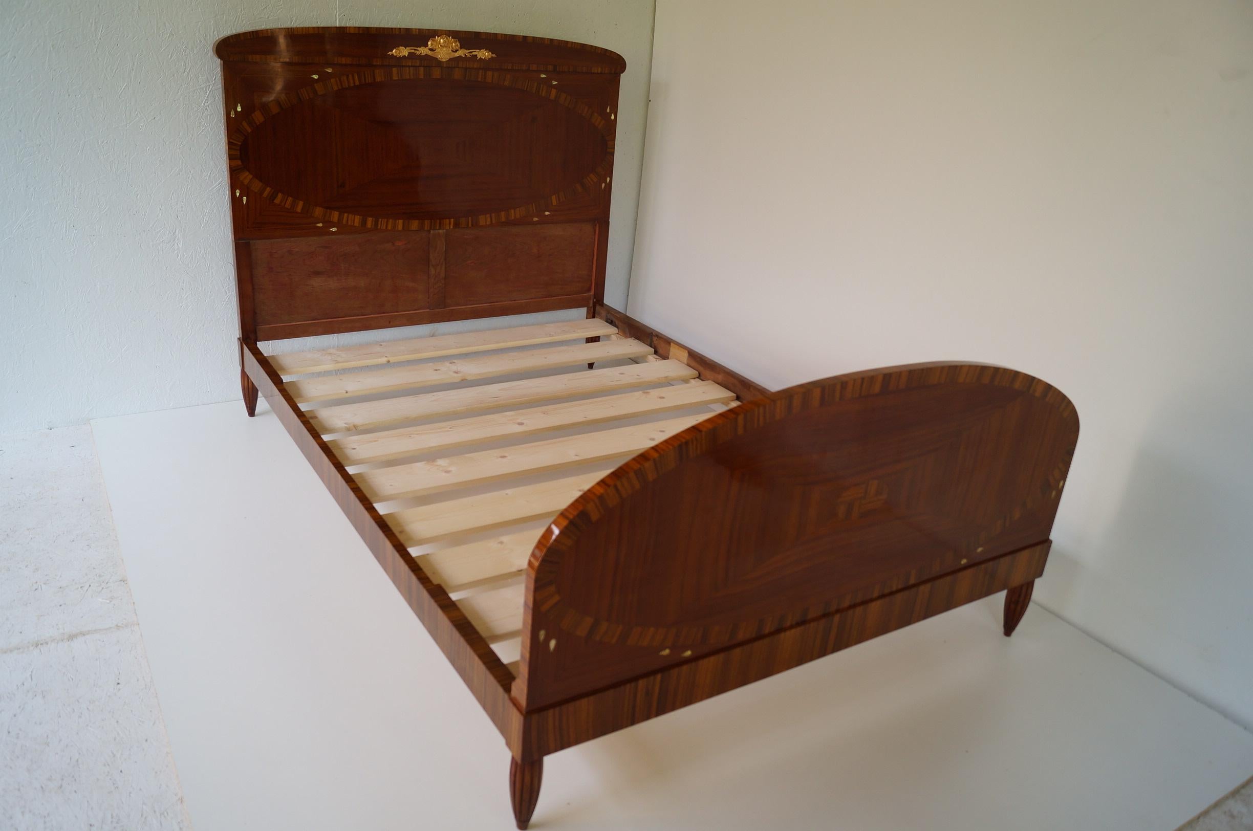 Art Deco Secesja Bed . For Sale 8